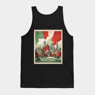 Montreal Canada Vintage Poster Tourism Tank Top